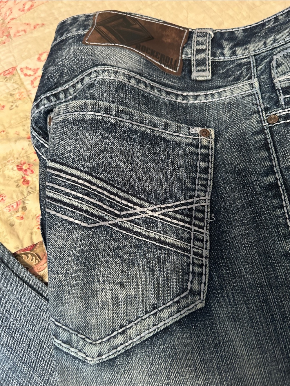 30x34 Rock and Roll Denim Jeans Starched - Picture 4 of 4